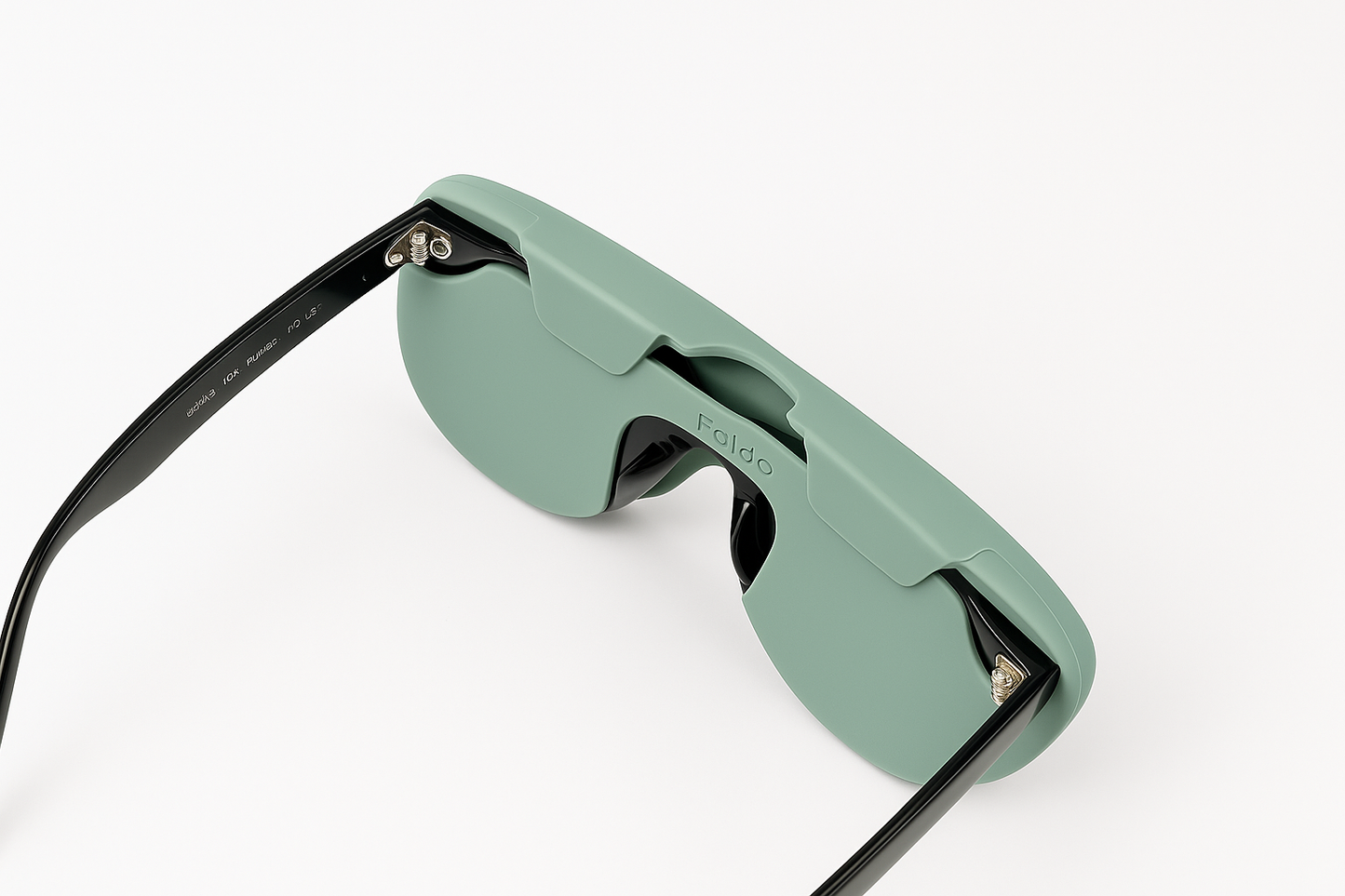 FOLDO Funda de silicona para gafas – Verde oliva, ligera y compacta