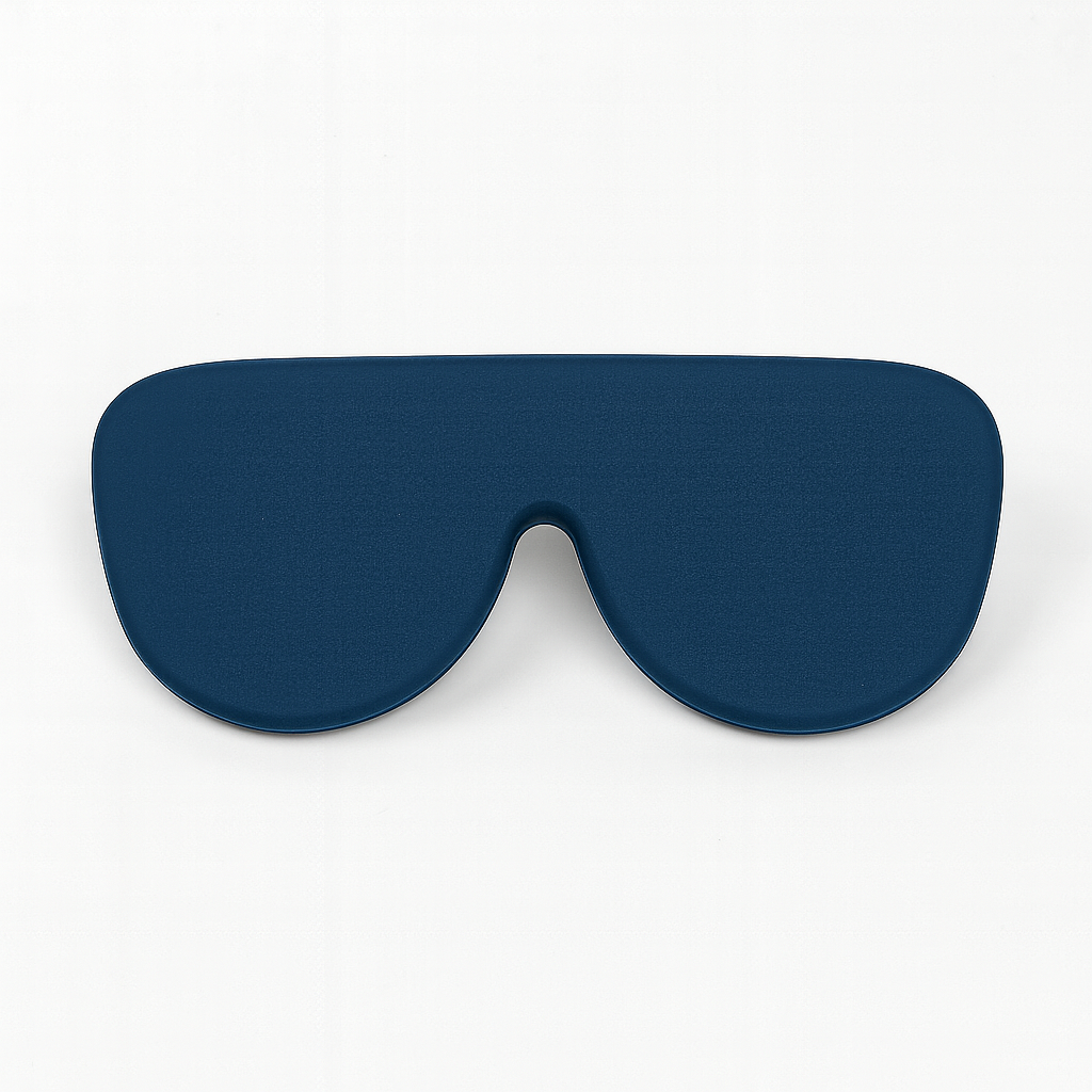 funda de silicona azul para gafas Foldo