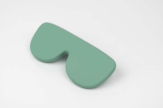 funda de silicona verde para gafas Foldo