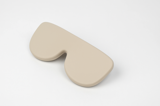 funda de silicona beige para gafas Foldo