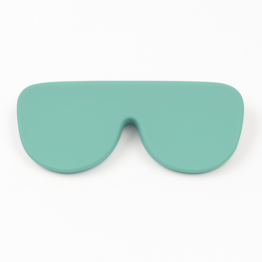 funda de silicona verde para gafas Foldo